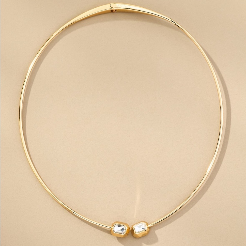 CRYSTAL OPEN COLLAR NECKLACE NWOT